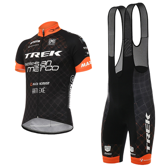 2017 Maillot Trek Tirantes Mangas Cortas negro